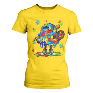 Autism Acceptance Baseball T Shirt For Women Colorful Drip Graphic Neurodiversity Support TS12 Daisy Print Your Wear