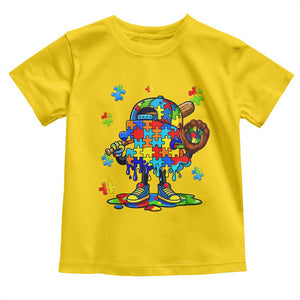 Autism Acceptance Baseball Toddler T Shirt Colorful Drip Graphic Neurodiversity Support TS12 Daisy Print Your Wear