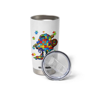 Autism Acceptance Baseball Tumbler Cup Colorful Drip Graphic Neurodiversity Support TS12 Print Your Wear