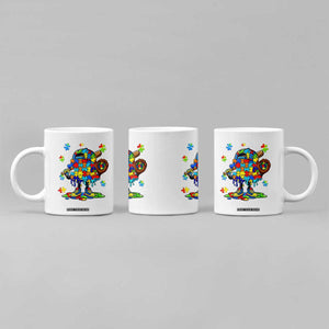 Autism Acceptance Baseball Coffee Mug Colorful Drip Graphic Neurodiversity Support TS12 Print Your Wear