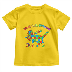 Autism Acceptance Baseball Cat Toddler T Shirt It Is Ok To Be Different TS12 Daisy Print Your Wear
