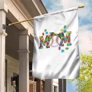 Autism Acceptance Baseball Mom Garden Flag Proud Mom Inclusive Support Graphic TS12 Print Your Wear