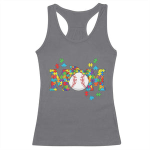 Autism Acceptance Baseball Mom Racerback Tank Top Proud Mom Inclusive Support Graphic TS12 Charcoal Print Your Wear