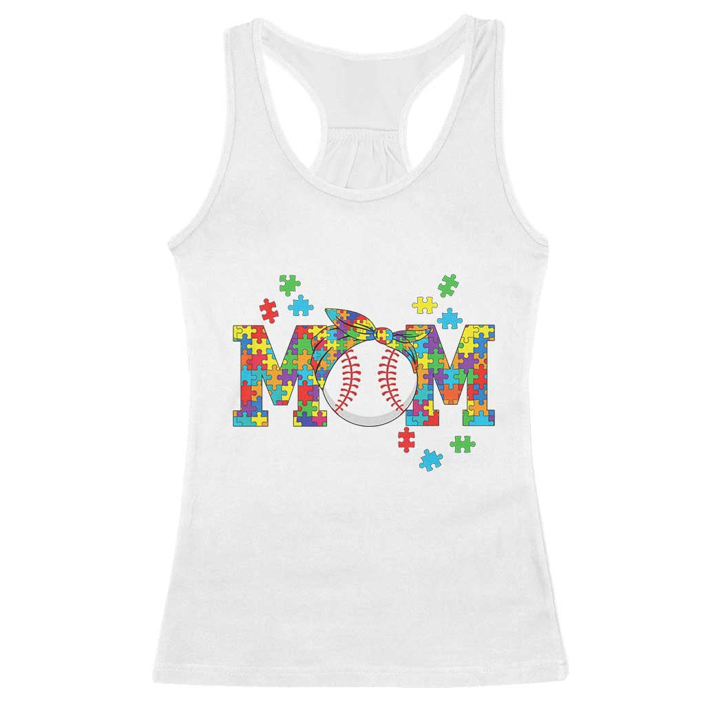 Autism Mom Racerback Tank Top