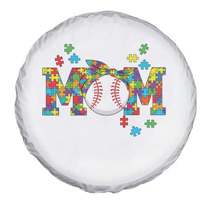 Autism Acceptance Baseball Mom Spare Tire Cover Proud Mom Inclusive Support Graphic TS12 Print Your Wear