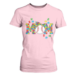 Autism Acceptance Baseball Mom T Shirt For Women Proud Mom Inclusive Support Graphic TS12 Light Pink Print Your Wear