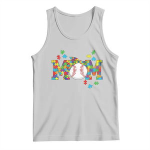 Autism Acceptance Baseball Mom Tank Top Proud Mom Inclusive Support Graphic TS12 Ash Print Your Wear
