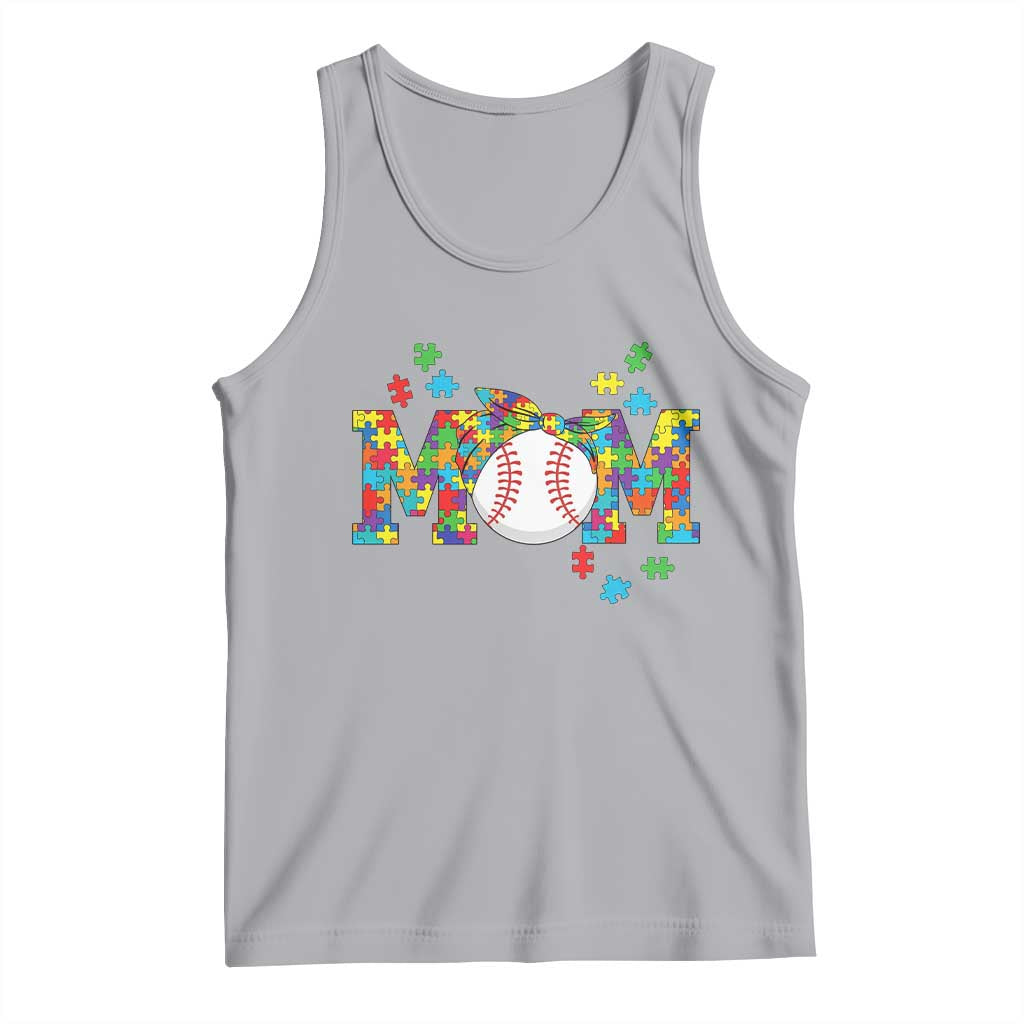 Autism Acceptance Baseball Mom Tank Top Proud Mom Inclusive Support Graphic TS12 Athletic Heather Print Your Wear