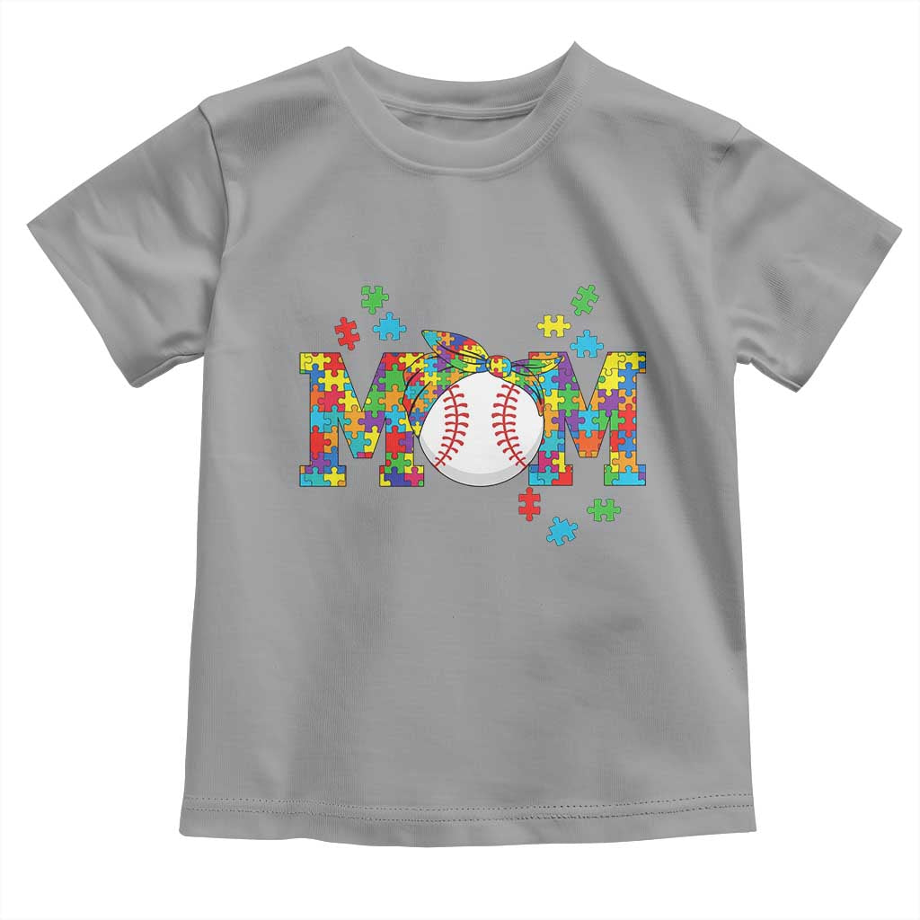 Autism Acceptance Baseball Mom Toddler T Shirt Proud Mom Inclusive Support Graphic TS12 Sport Gray Print Your Wear