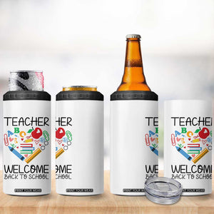 Teacher Welcome Back To School 4 in 1 Can Cooler Tumbler Cute Classroom Gift TS12 Print Your Wear