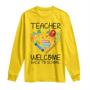 Teacher Welcome Back To School Long Sleeve Shirt Cute Classroom Gift TS12 Daisy Print Your Wear