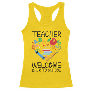 Teacher Welcome Back To School Racerback Tank Top Cute Classroom Gift TS12 Daisy Print Your Wear