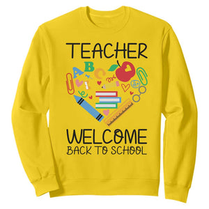 Teacher Welcome Back To School Sweatshirt Cute Classroom Gift TS12 Daisy Print Your Wear
