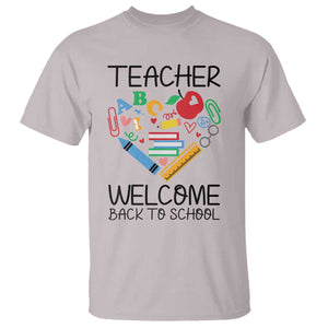 Teacher Welcome Back To School T Shirt Cute Classroom Gift TS12 Ice Gray Print Your Wear