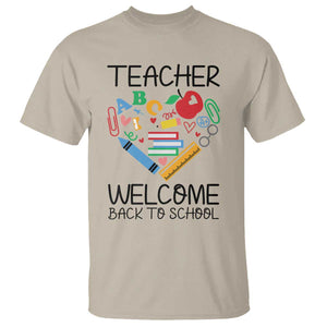 Teacher Welcome Back To School T Shirt Cute Classroom Gift TS12 Sand Print Your Wear