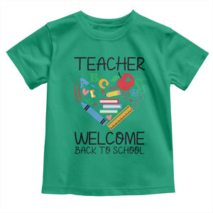 Teacher Welcome Back To School Toddler T Shirt Cute Classroom Gift TS12 Irish Green Print Your Wear