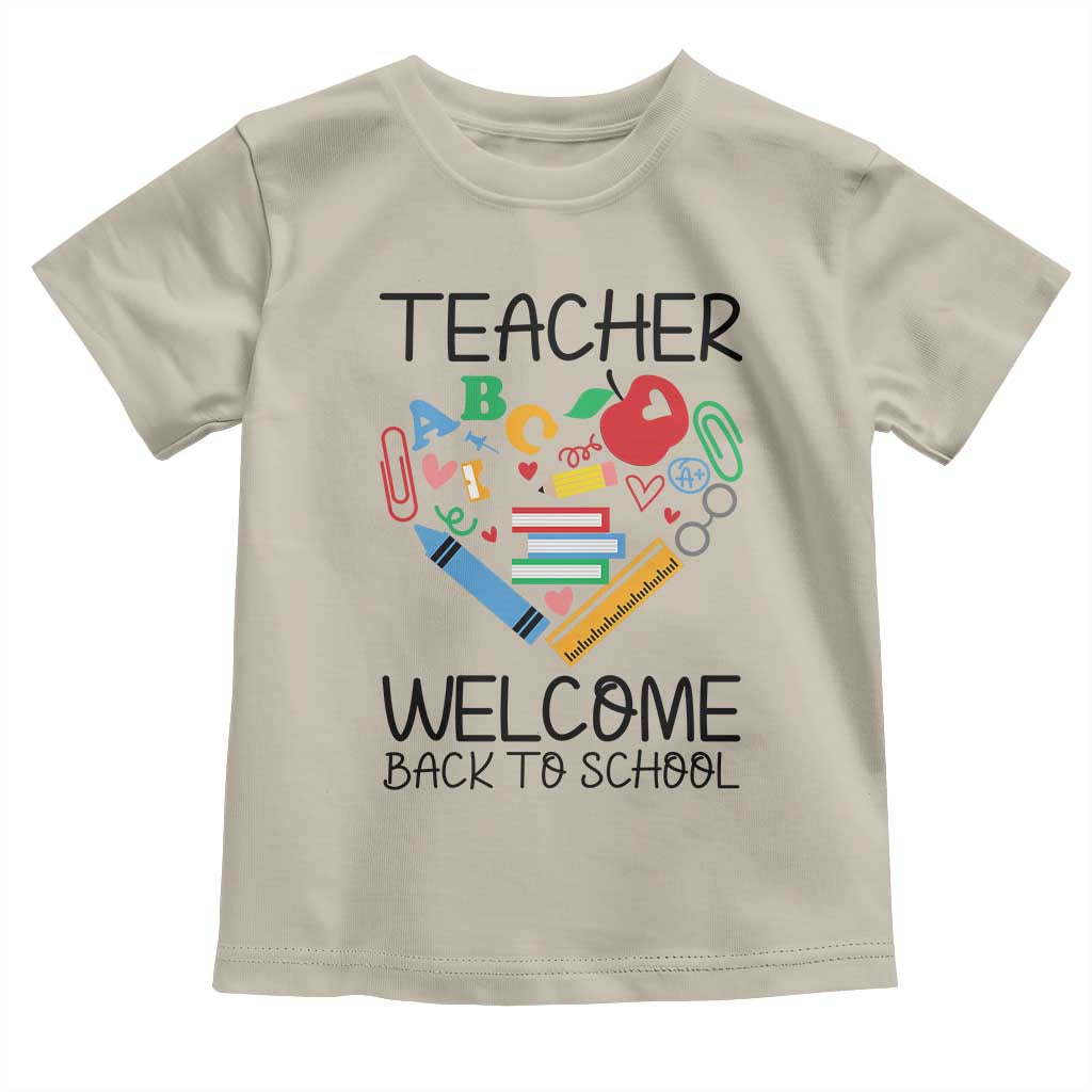 Teacher Welcome Back To School Toddler T Shirt Cute Classroom Gift TS12 Sand Print Your Wear