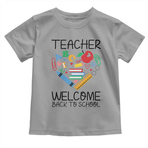 Teacher Welcome Back To School Toddler T Shirt Cute Classroom Gift TS12 Sport Gray Print Your Wear