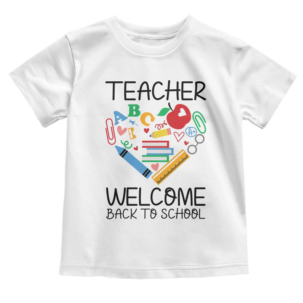 Teacher Welcome Back To School Toddler T Shirt Cute Classroom Gift TS12 White Print Your Wear