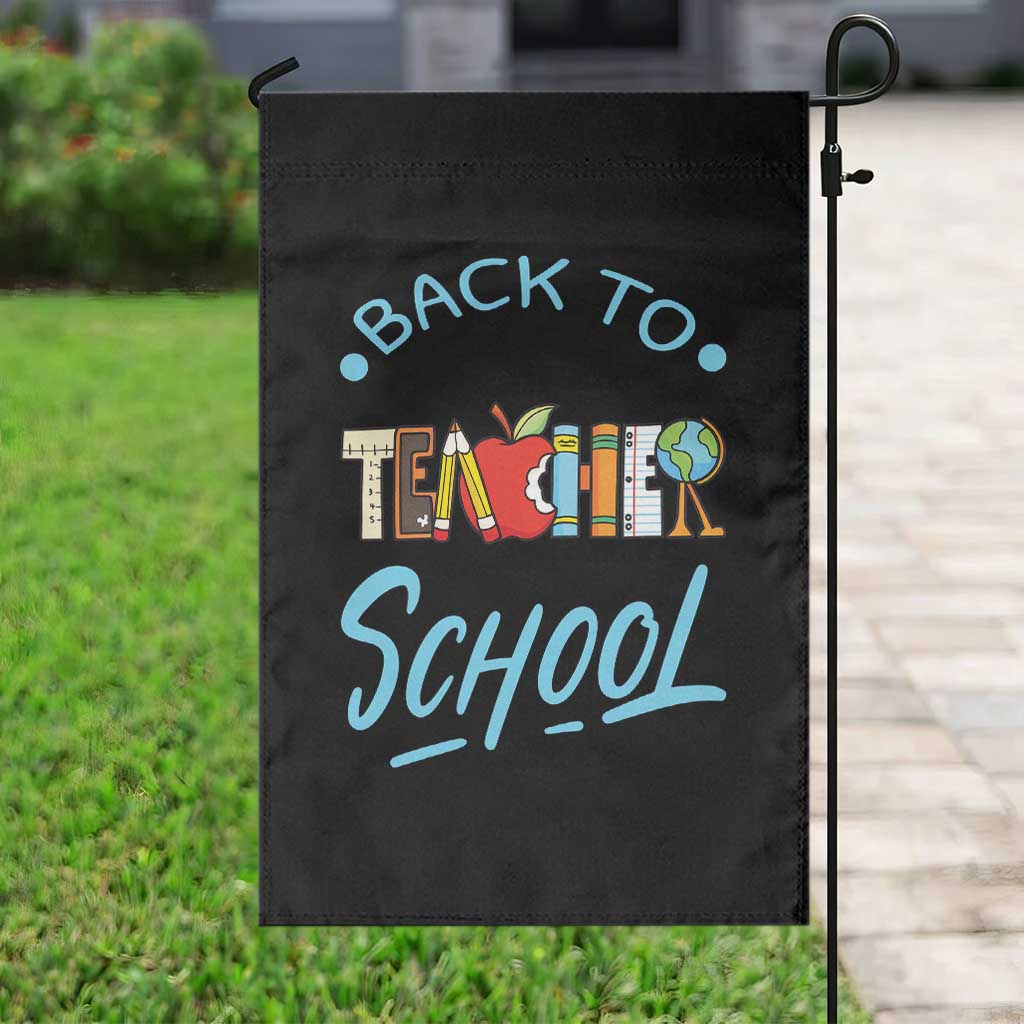 Back To School Teacher Life Funny Educator Gift Garden Flag TS12 Print Your Wear