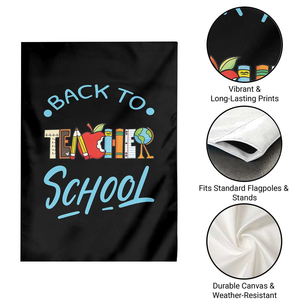 Back To School Teacher Life Funny Educator Gift Garden Flag TS12 Print Your Wear
