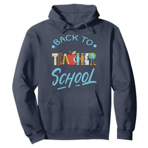 Back To School Teacher Life Funny Educator Gift Hoodie TS12 Navy Print Your Wear