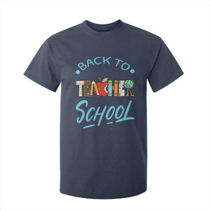 Back To School Teacher Life Funny Educator Gift T Shirt For Kid TS12 Navy Print Your Wear