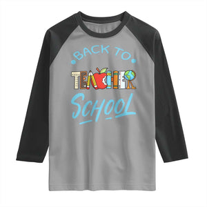 Back To School Teacher Life Funny Educator Gift Raglan Shirt TS12 Sport Gray Black Print Your Wear
