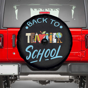 Back To School Teacher Life Funny Educator Gift Spare Tire Cover TS12 Black Print Your Wear