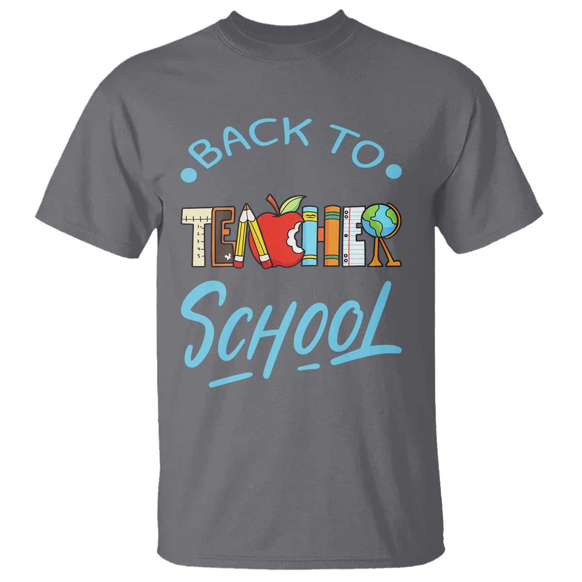 Back To School Teacher Life Funny Educator Gift T Shirt TS12 Charcoal Print Your Wear