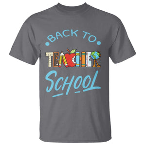 Back To School Teacher Life Funny Educator Gift T Shirt TS12 Charcoal Print Your Wear