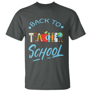 Back To School Teacher Life Funny Educator Gift T Shirt TS12 Dark Heather Print Your Wear