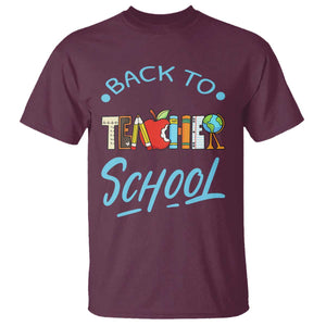 Back To School Teacher Life Funny Educator Gift T Shirt TS12 Maroon Print Your Wear