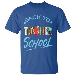 Back To School Teacher Life Funny Educator Gift T Shirt TS12 Royal Blue Print Your Wear