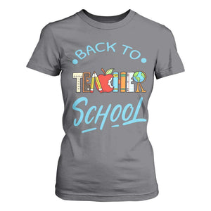 Back To School Teacher Life Funny Educator Gift T Shirt For Women TS12 Charcoal Print Your Wear