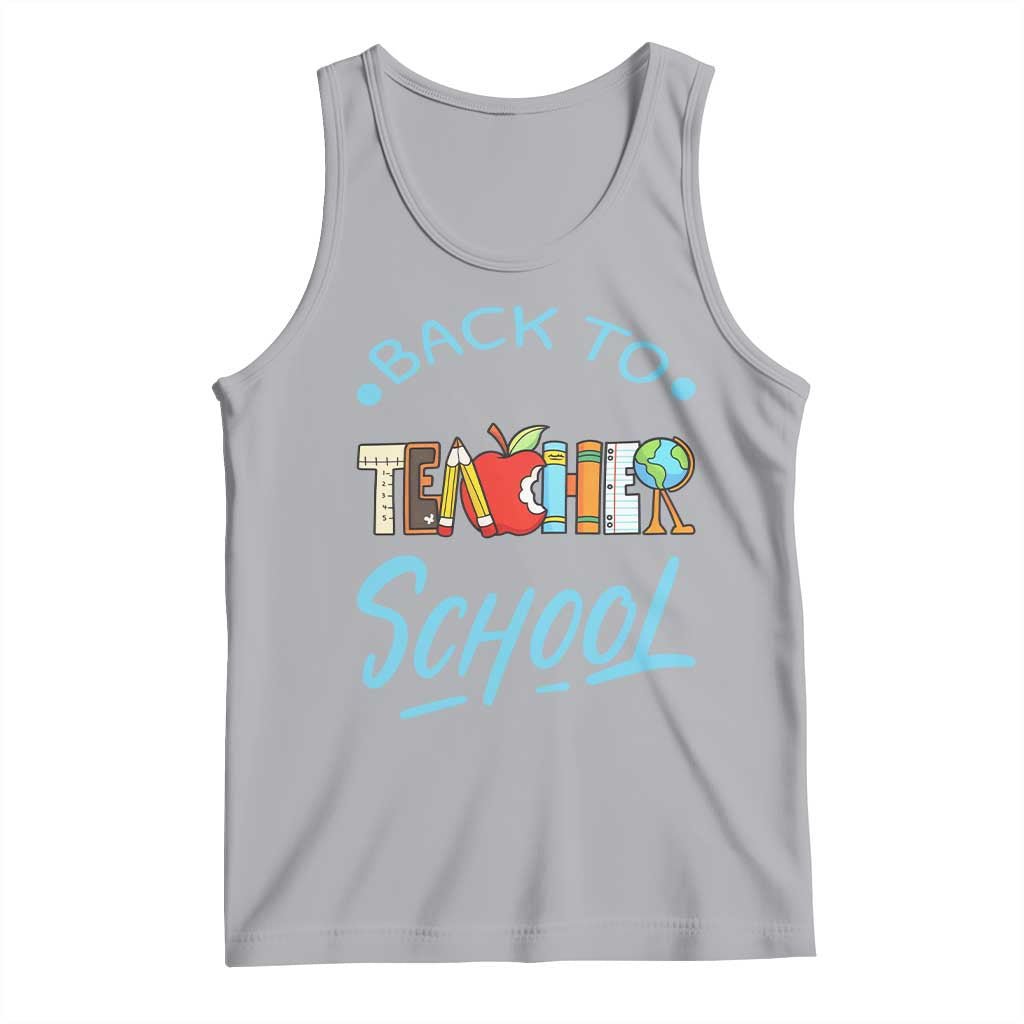 Back To School Teacher Life Funny Educator Gift Tank Top TS12 Athletic Heather Print Your Wear