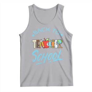 Back To School Teacher Life Funny Educator Gift Tank Top TS12 Athletic Heather Print Your Wear