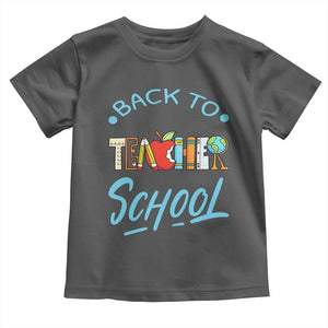 Back To School Teacher Life Funny Educator Gift Toddler T Shirt TS12 Dark Heather Print Your Wear