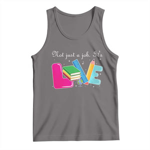 Inspirational Teacher Tank Top Not Just A Job Its Love TS12 Deep Heather Print Your Wear
