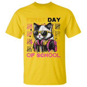 Funny Cat First Day Of School T Shirt Back To School Gift For Kids TS12 Daisy Print Your Wear