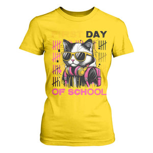Funny Cat First Day Of School T Shirt For Women Back To School Gift For Kids TS12 Daisy Print Your Wear