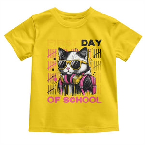Funny Cat First Day Of School Toddler T Shirt Back To School Gift For Kids TS12 Daisy Print Your Wear