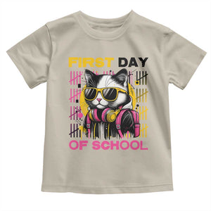 Funny Cat First Day Of School Toddler T Shirt Back To School Gift For Kids TS12 Sand Print Your Wear