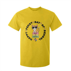 Cat Happy First Day Of School T Shirt For Kid Back To School Gift For Kids TS12 Daisy Print Your Wear