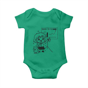 Back To school Baby Onesie Funny Teacher Teaching Cat Lover Gift TS12 Irish Green Print Your Wear