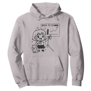Back To school Hoodie Funny Teacher Teaching Cat Lover Gift TS12 Ice Gray Print Your Wear