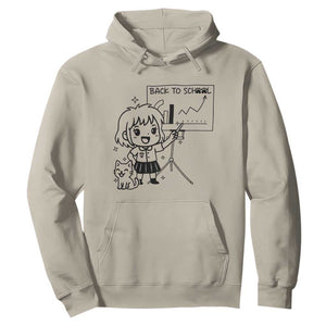 Back To school Hoodie Funny Teacher Teaching Cat Lover Gift TS12 Sand Print Your Wear