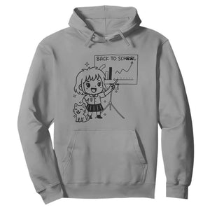 Back To school Hoodie Funny Teacher Teaching Cat Lover Gift TS12 Sport Gray Print Your Wear