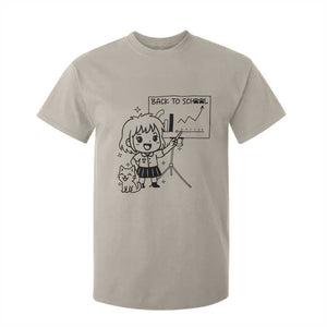 Back To school T Shirt For Kid Funny Teacher Teaching Cat Lover Gift TS12 Sand Print Your Wear