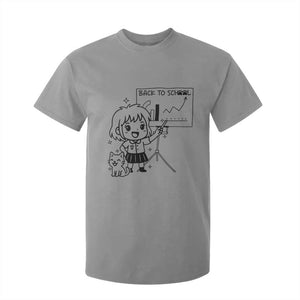 Back To school T Shirt For Kid Funny Teacher Teaching Cat Lover Gift TS12 Sport Gray Print Your Wear